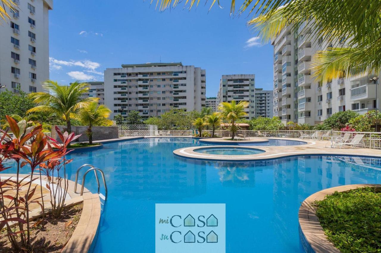2 Quartos Com Varanda A 300M Riocentro Wi-Fi 120Mbps E Cozinha Completa - Condominio Com Piscina, Estacionamento, Portaria 24H E Parquinho Infantil - Apartamento Indicado Para Grupos, Hospedes A Trabalho E Criancas Rio de Janeiro Esterno foto